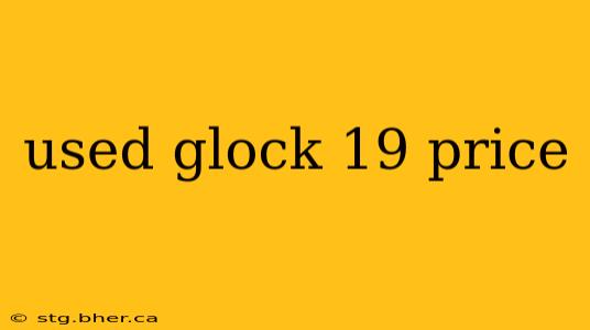 used glock 19 price